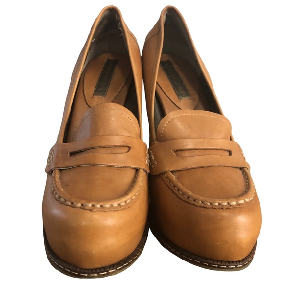 Banana Republic Leather loafer heel SZ 7 - Picture 3 of 16